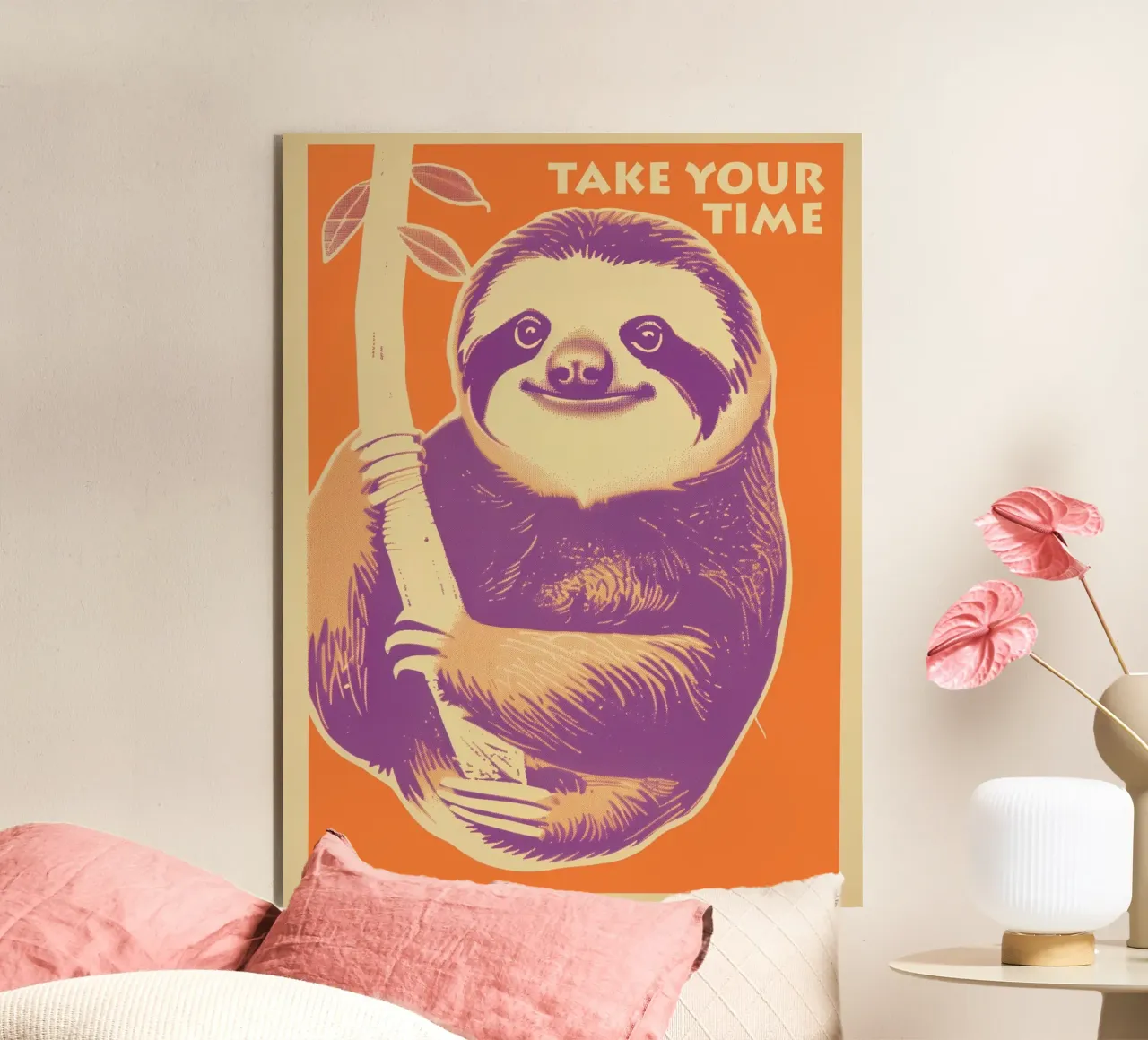 Take your time | Motivation to be lazy alu-dibond by Autofocus