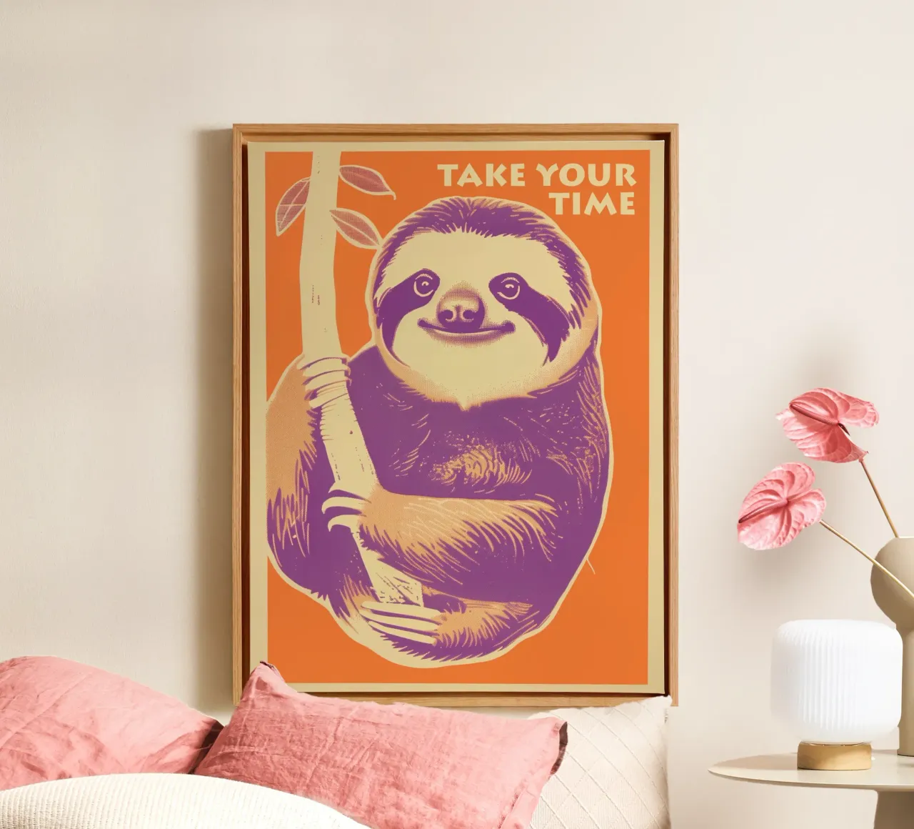 Take your time | Motivation to be lazy canvas by Autofocus