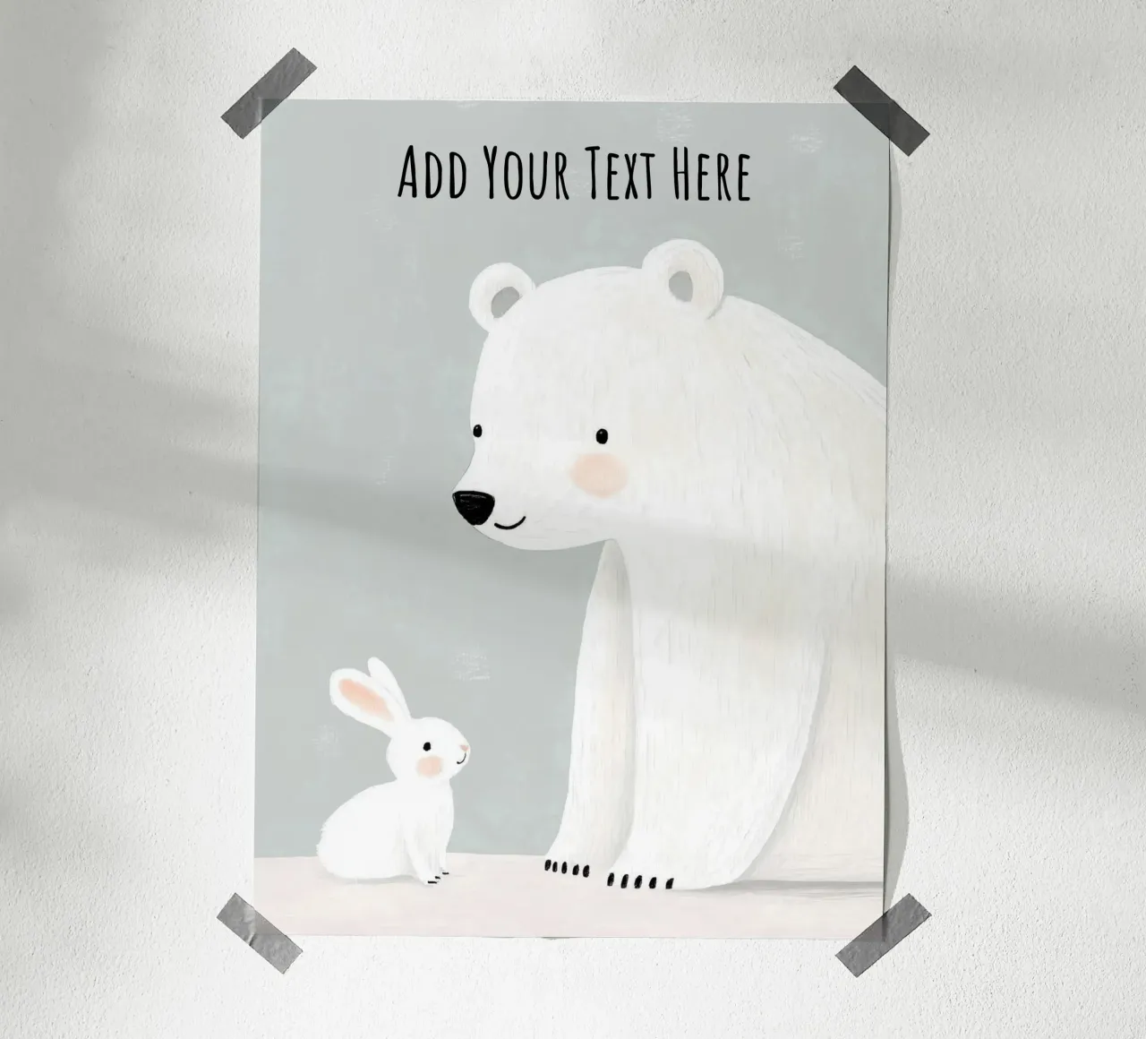 Custom Print for Kids Room, Personalized Gift for Child poster with plastic frame by Little Lola