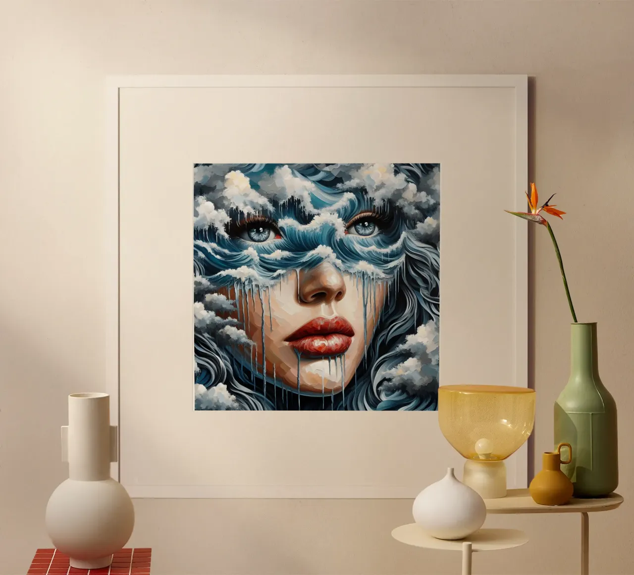 Een golf vangen poster van ARTOMATIC