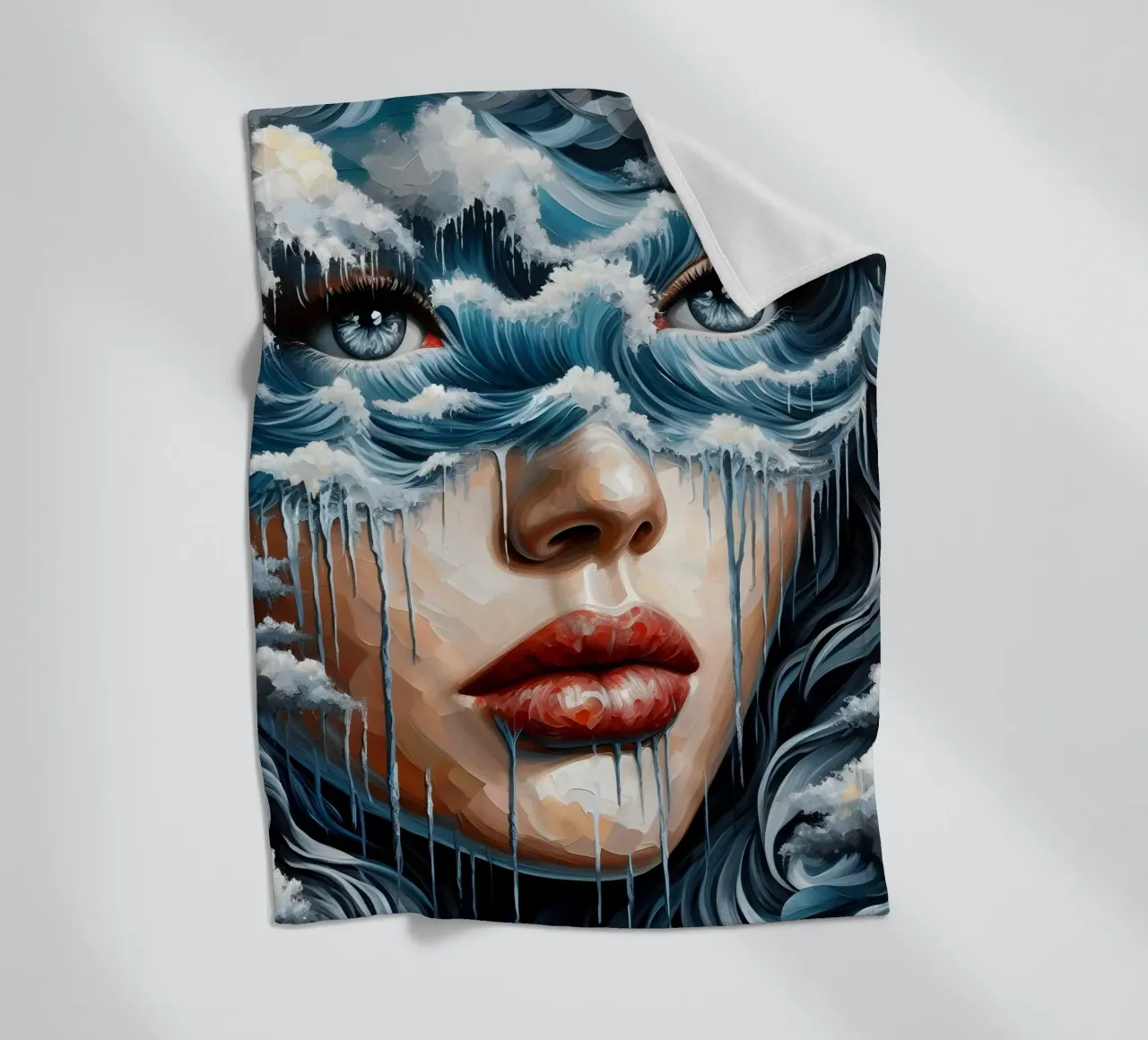 Een golf vangen fleecedeken van ARTOMATIC