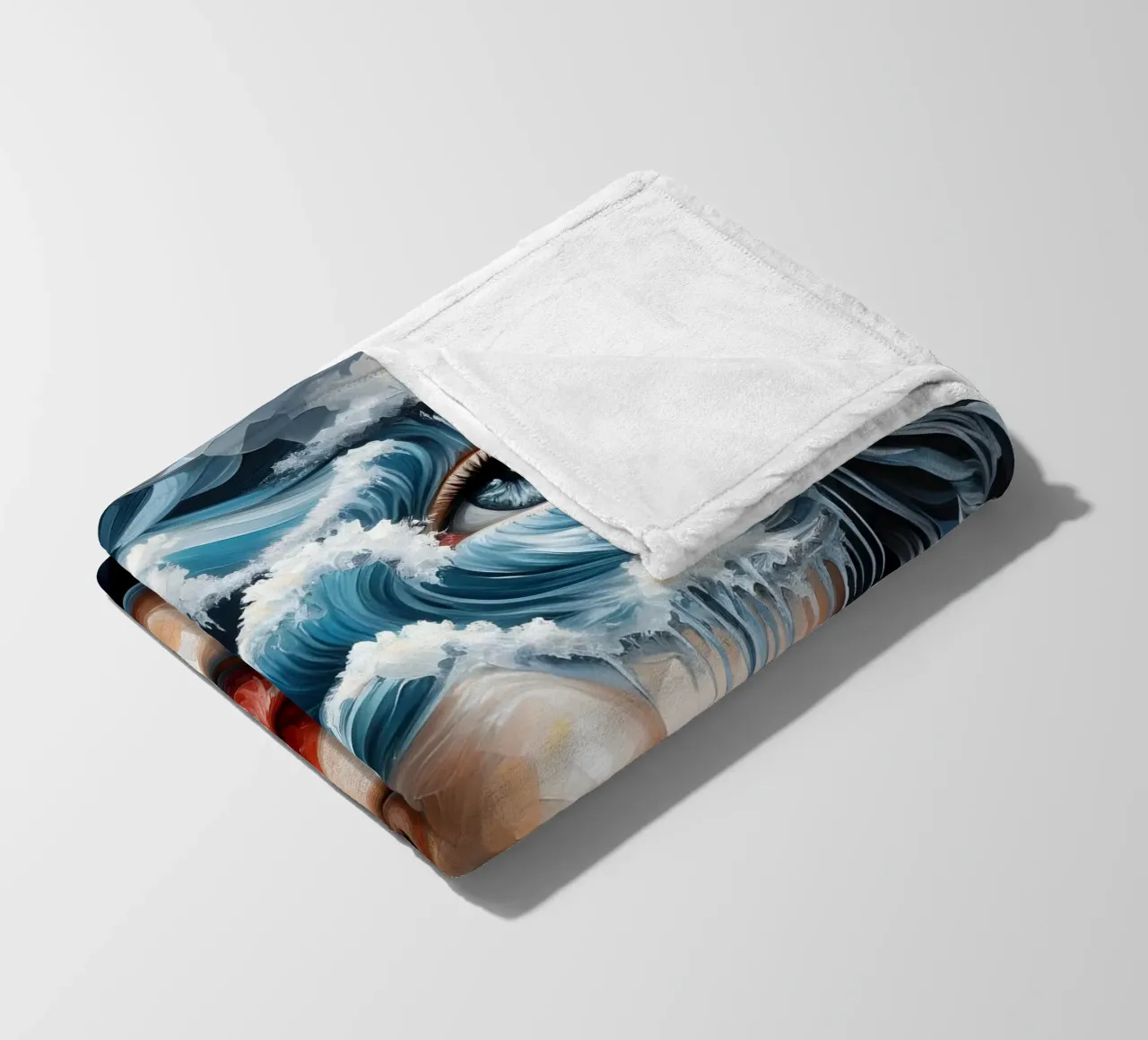 Een golf vangen fleecedeken van ARTOMATIC