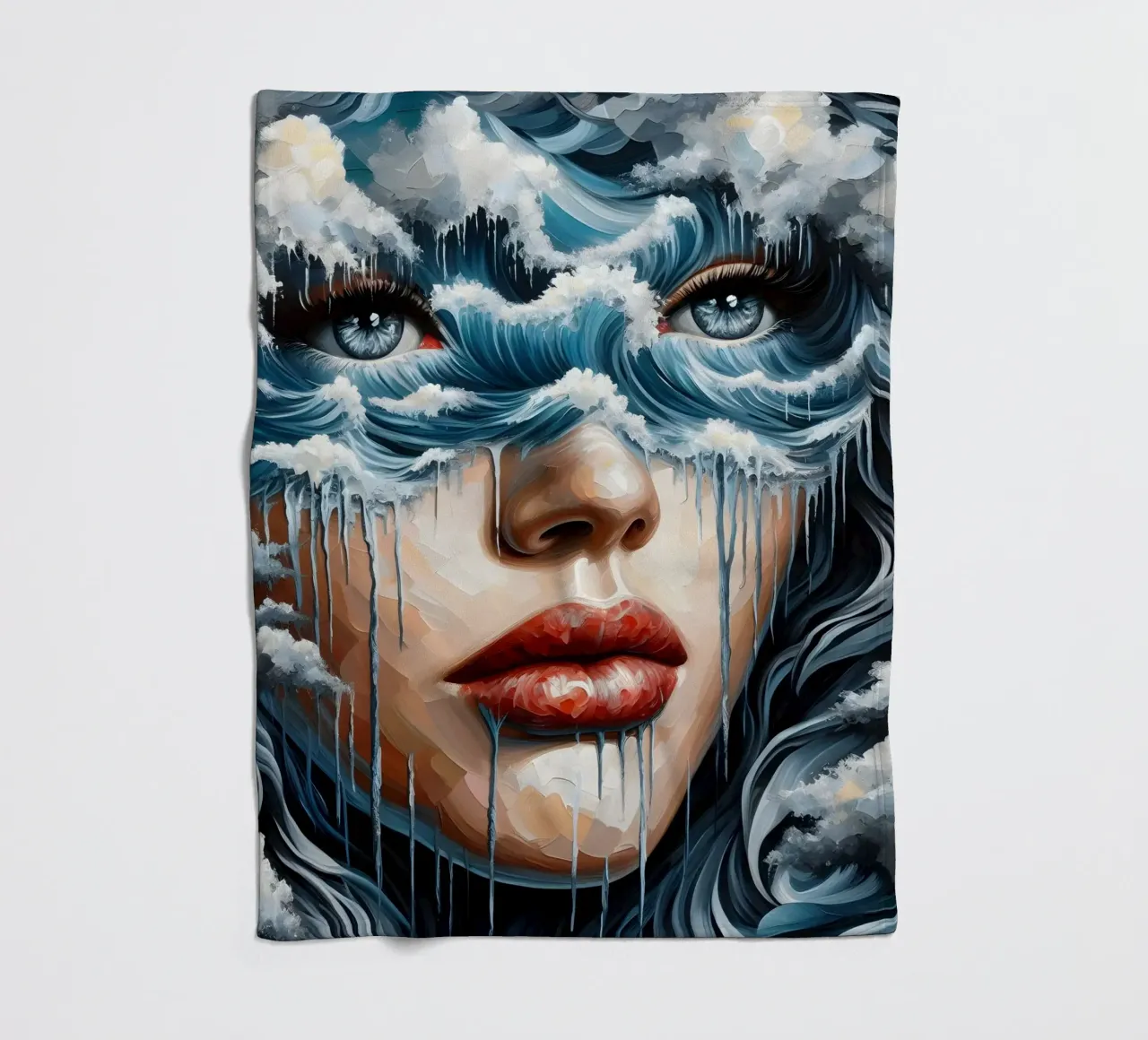 Een golf vangen fleecedeken van ARTOMATIC