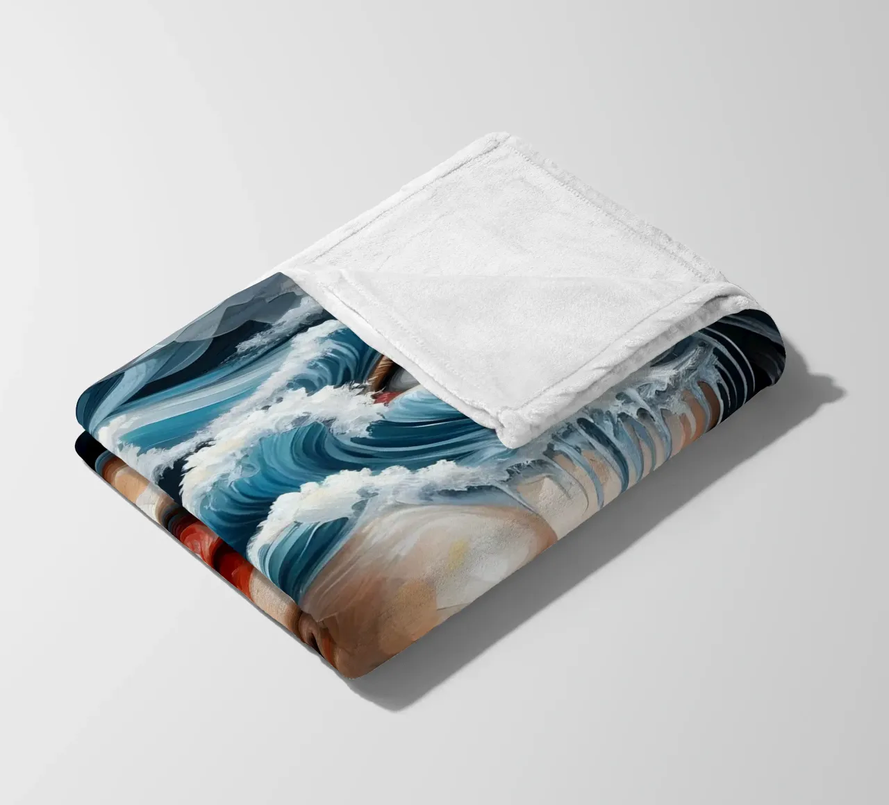 Een golf vangen fleecedeken van ARTOMATIC