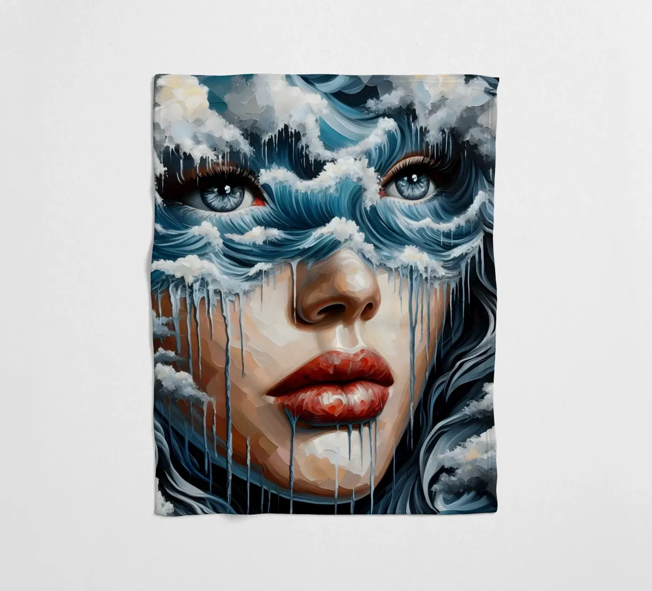 Een golf vangen fleecedeken van ARTOMATIC