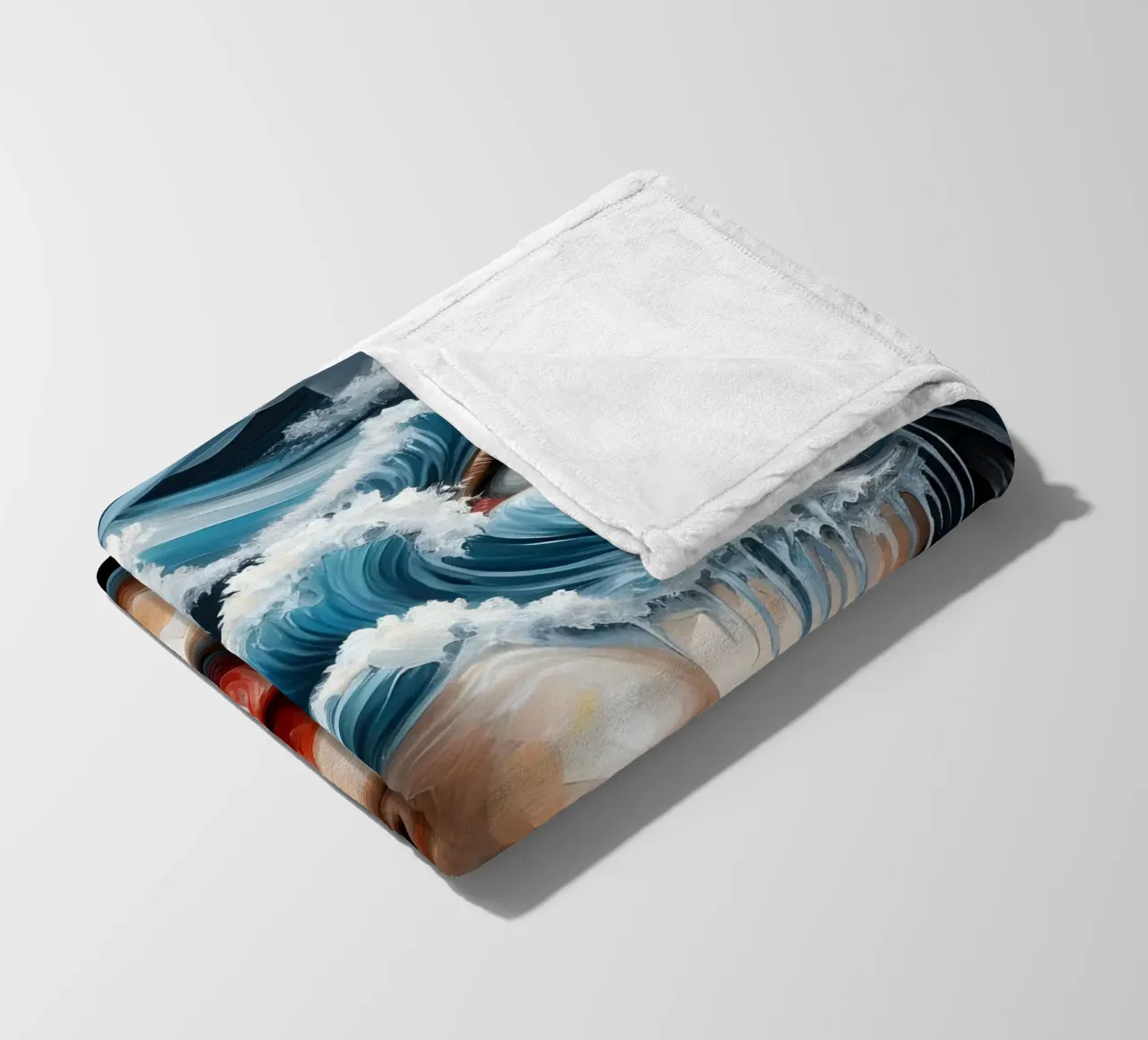 Een golf vangen fleecedeken van ARTOMATIC