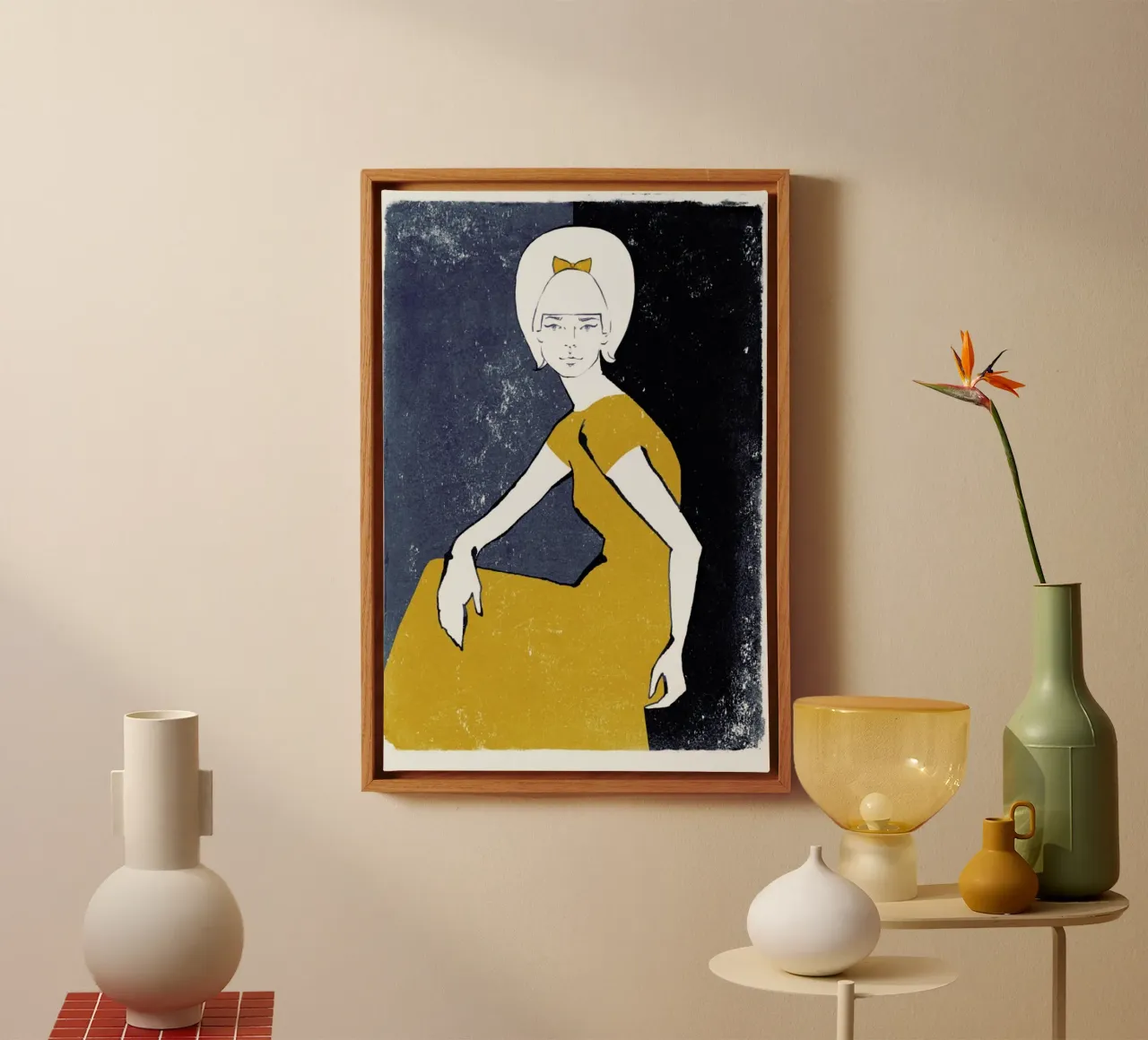 Katherine tela con Cornice a cassetta da youdesignme