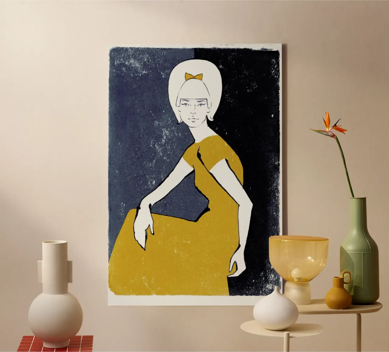 Katherine tela con Cornice a cassetta da youdesignme