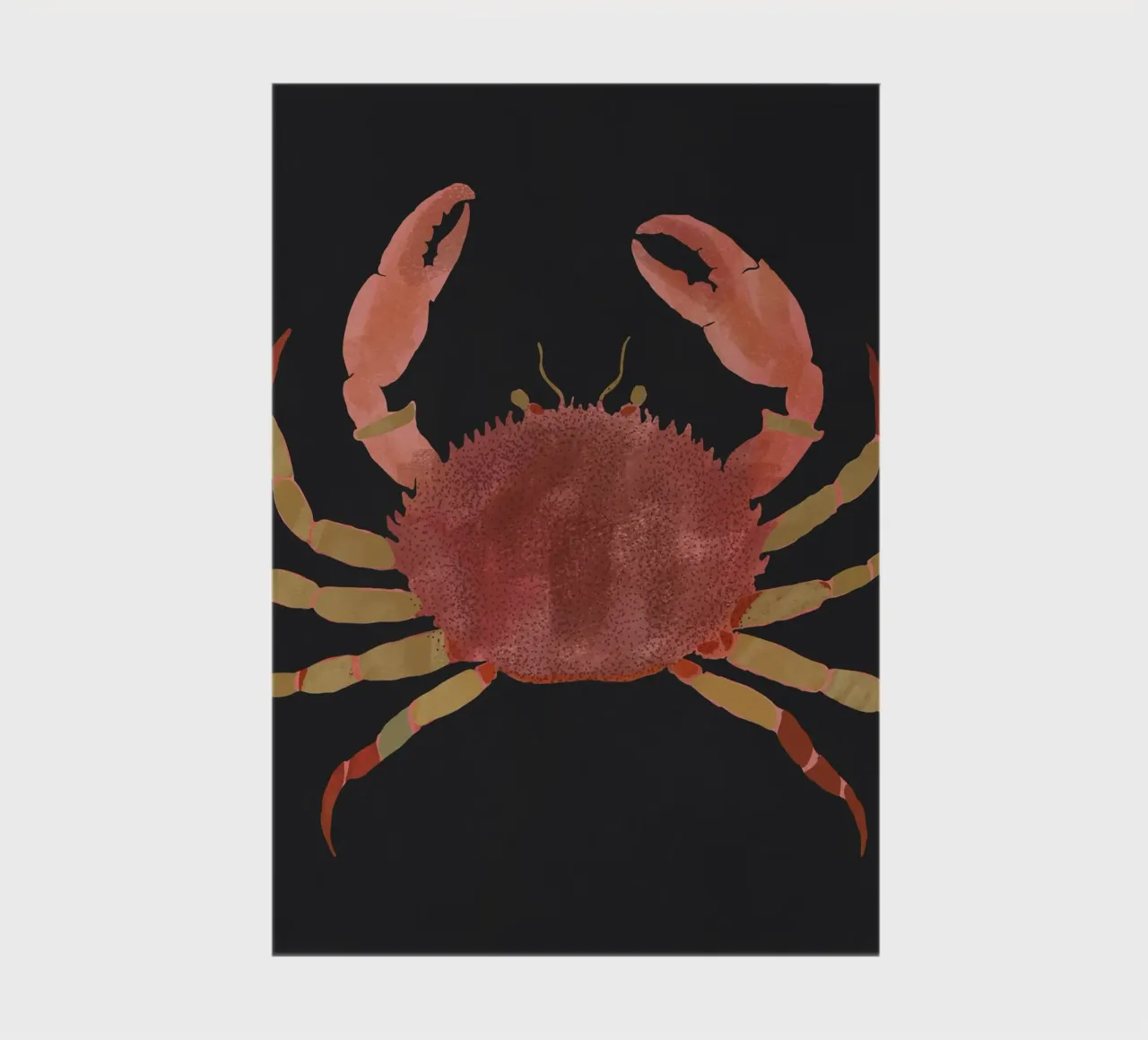 Minimalist Crab 2 notebook by ThingDesign