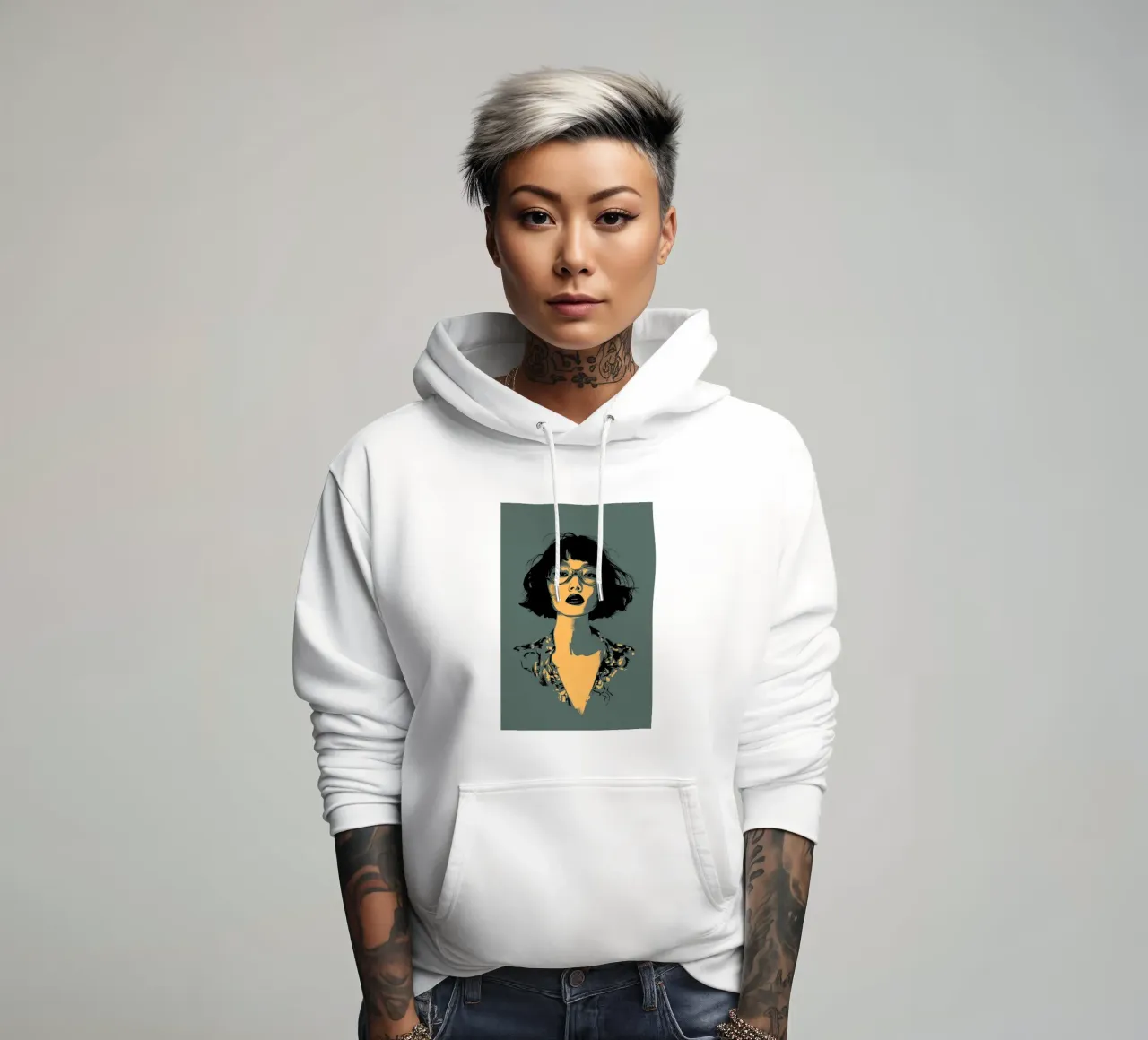 AKANE felpa con cappuccio da Cranio Dsgn