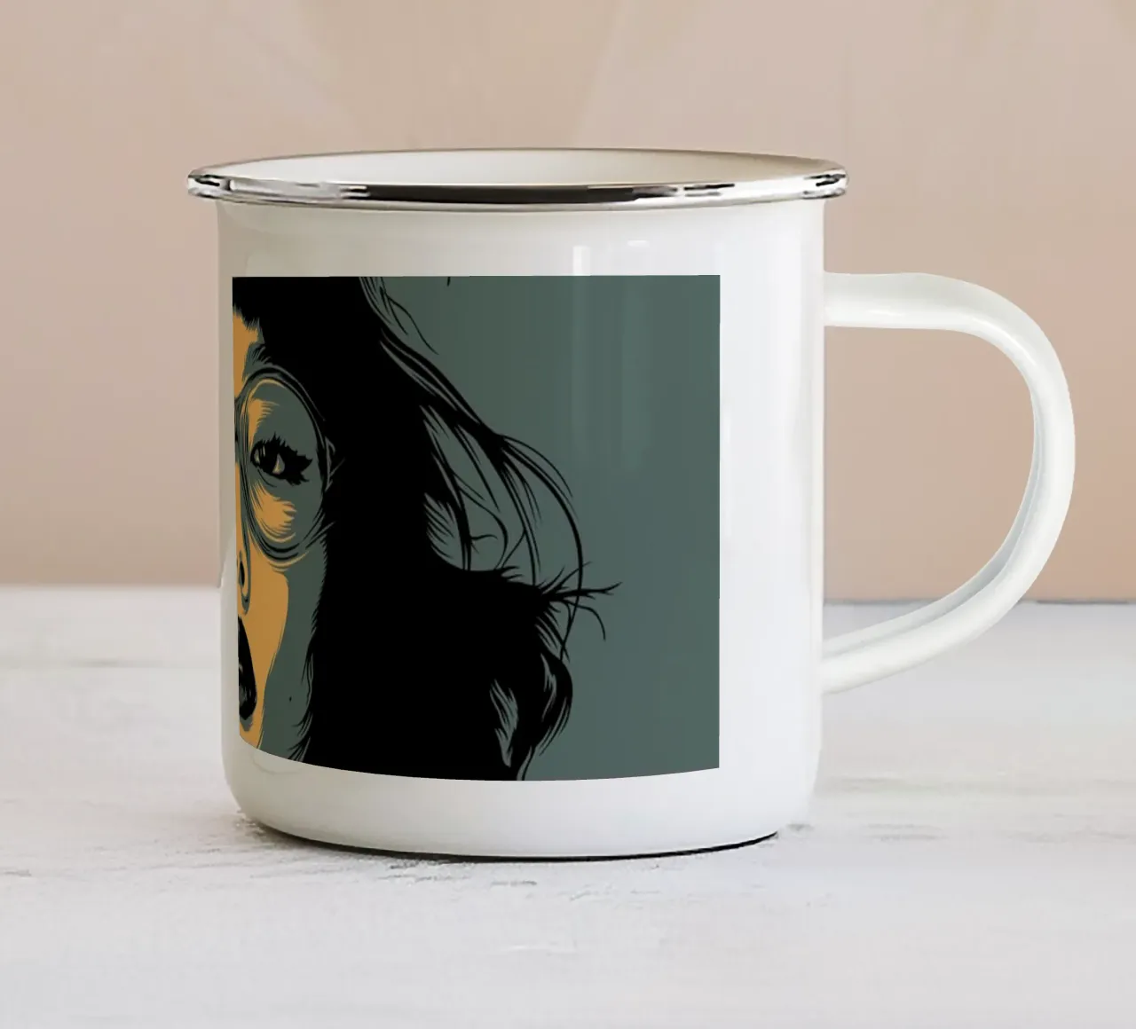 AKANE tazza in smalto da Cranio Dsgn