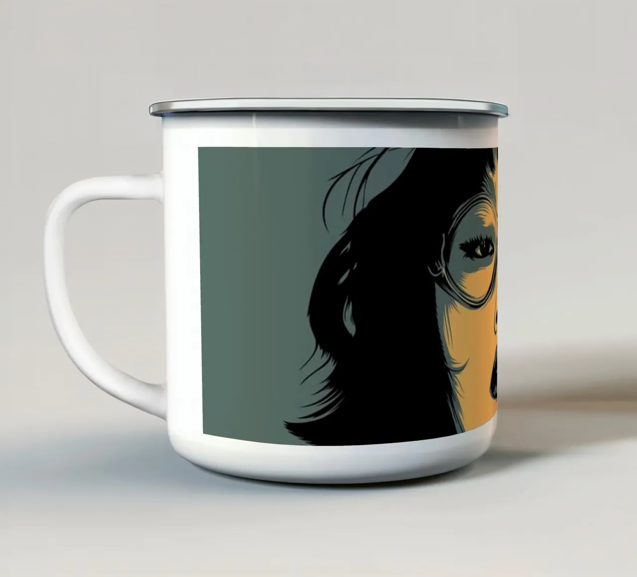 AKANE tazza in smalto da Cranio Dsgn