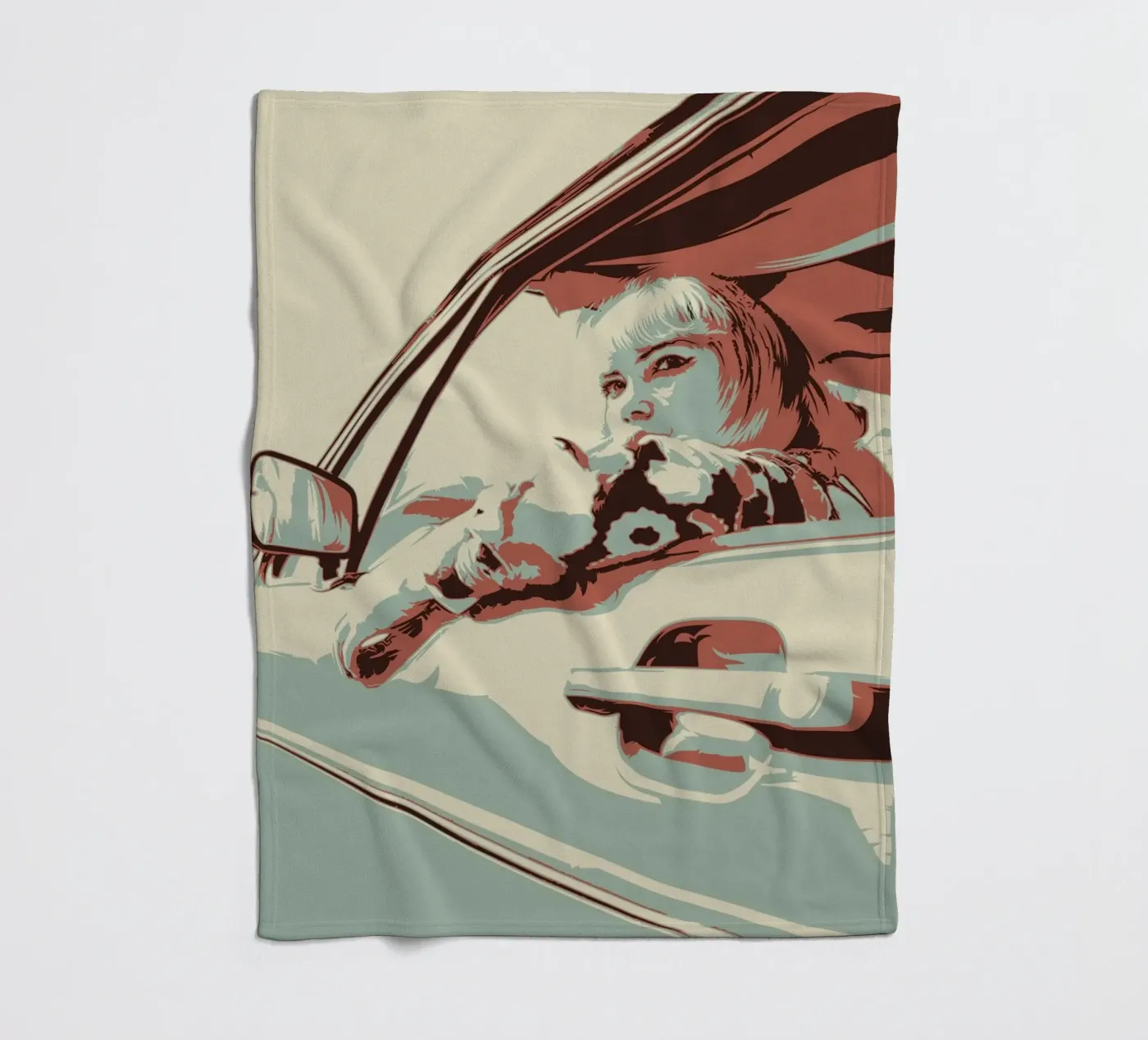 CAR IN fleece blanket by Cranio Dsgn