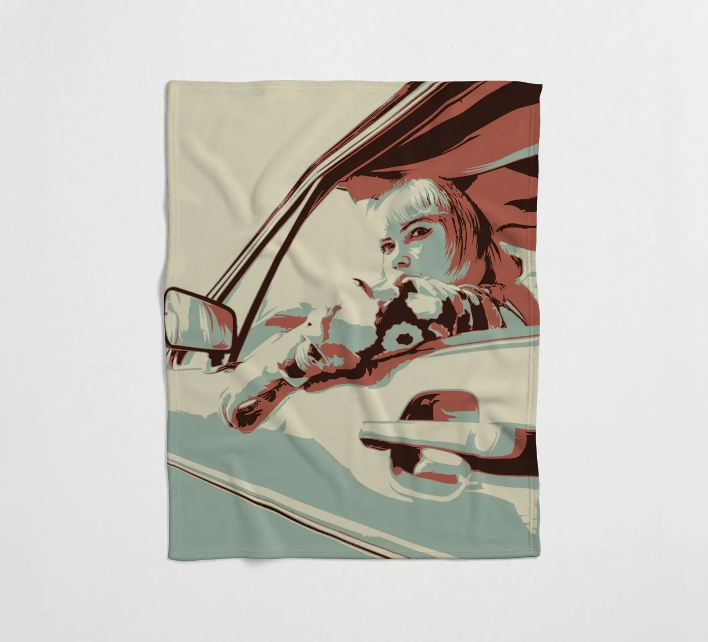 CAR IN fleece blanket by Cranio Dsgn