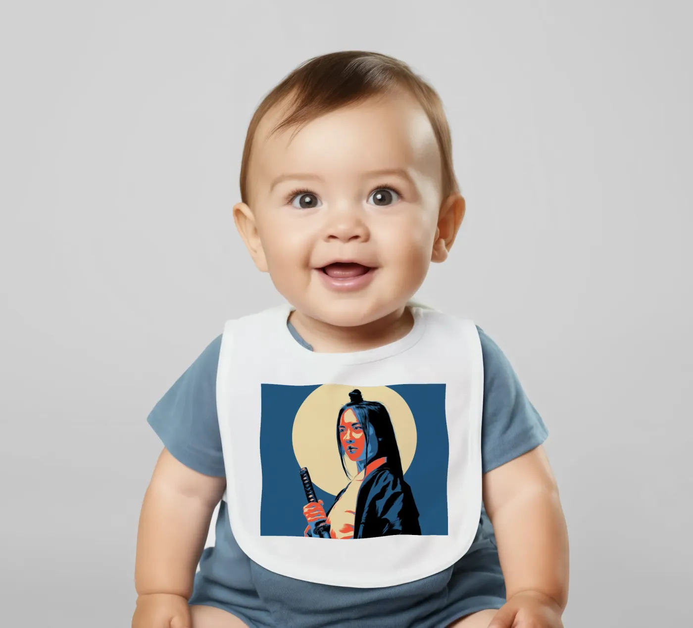 CHUNIN baby slabbetje van Cranio Dsgn