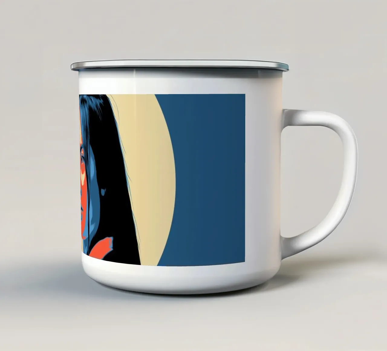 CHUNIN enamel mug by Cranio Dsgn