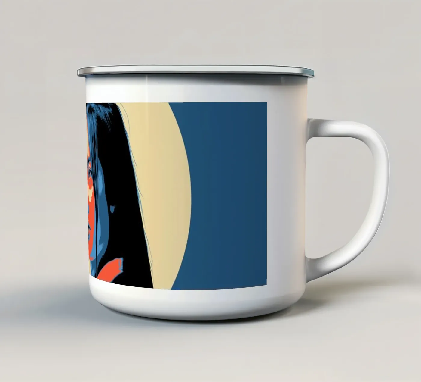 CHUNIN enamel mug by Cranio Dsgn