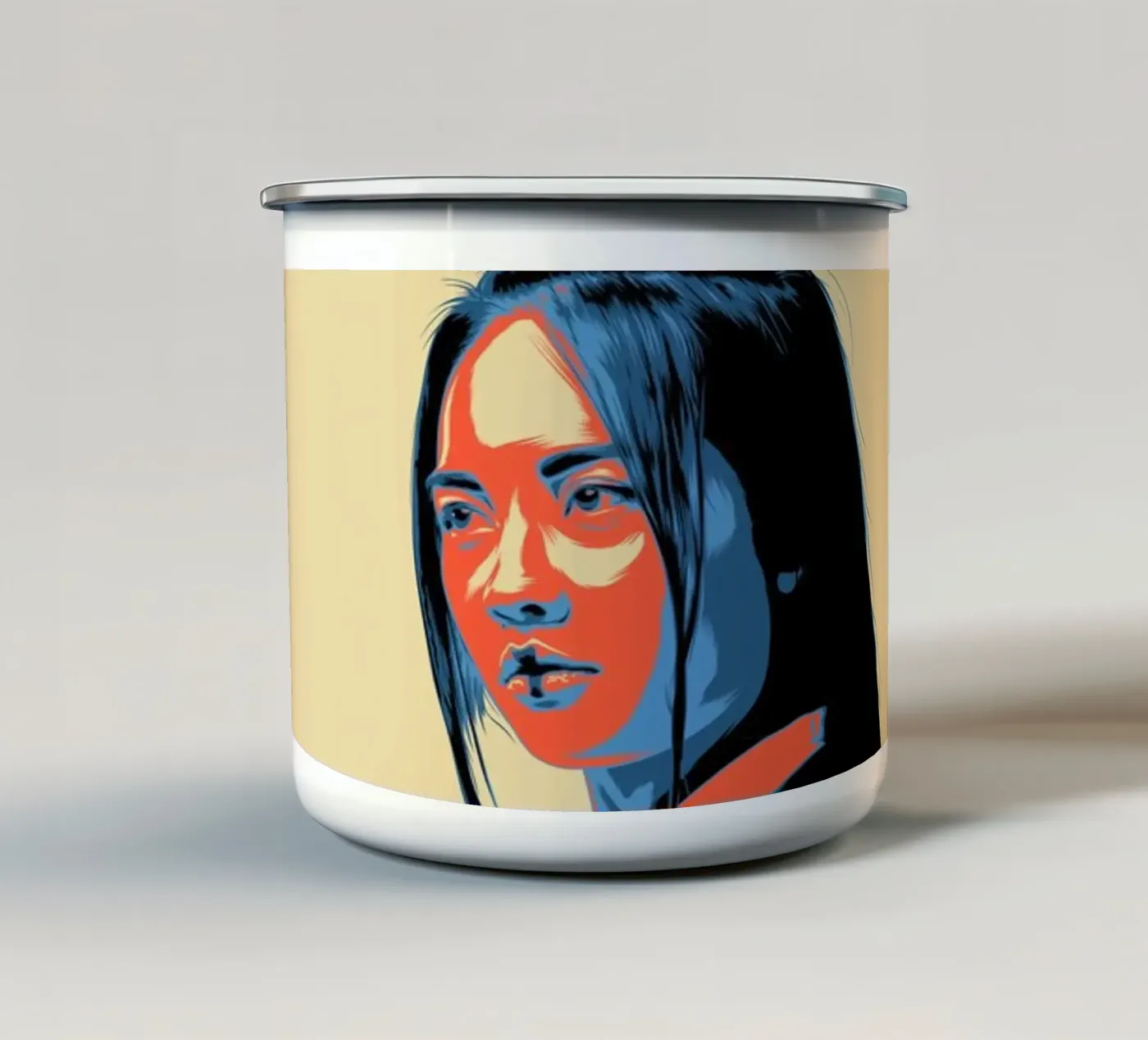 CHUNIN enamel mug by Cranio Dsgn