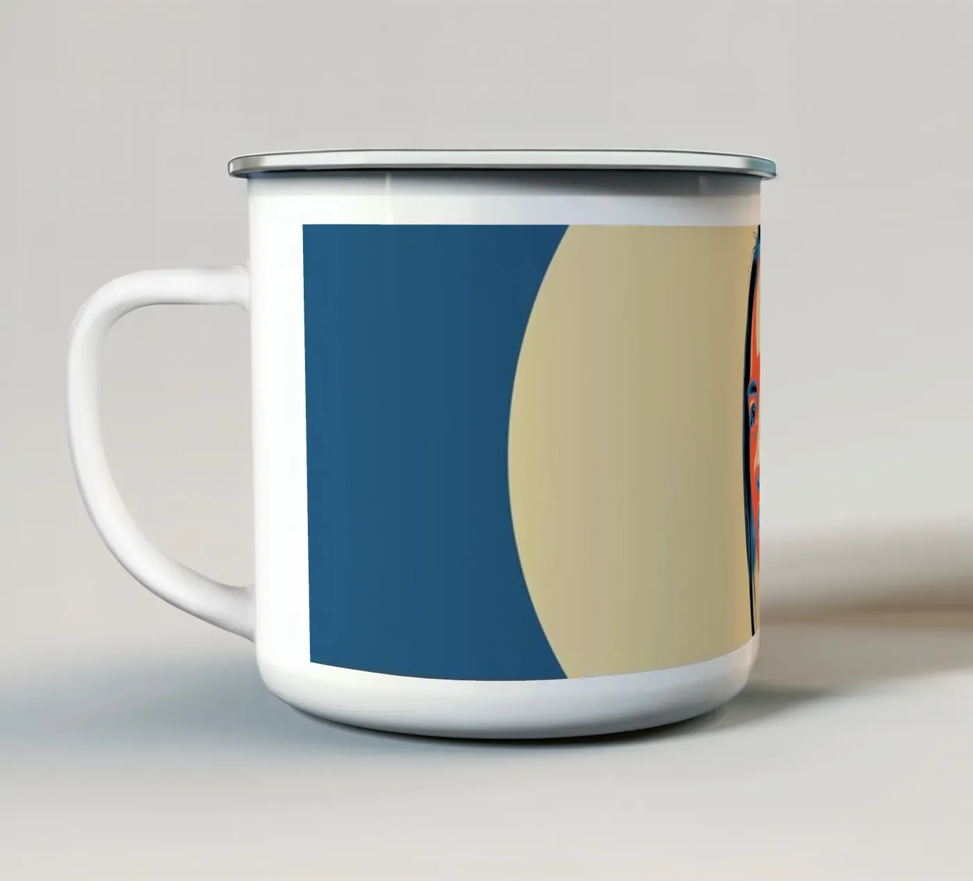 CHUNIN enamel mug by Cranio Dsgn