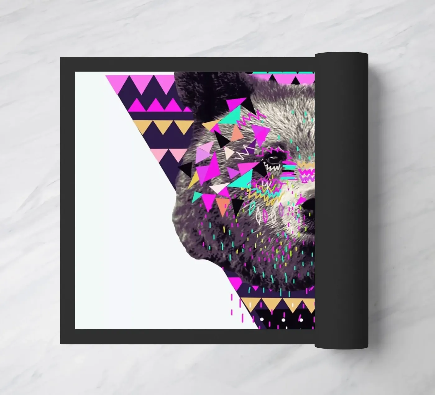 Piniata Bear doormat by Kris Tate