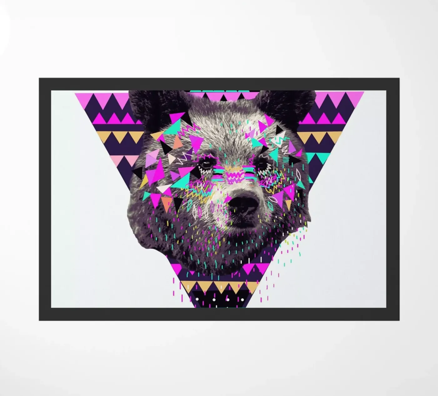 Piniata Bear doormat by Kris Tate