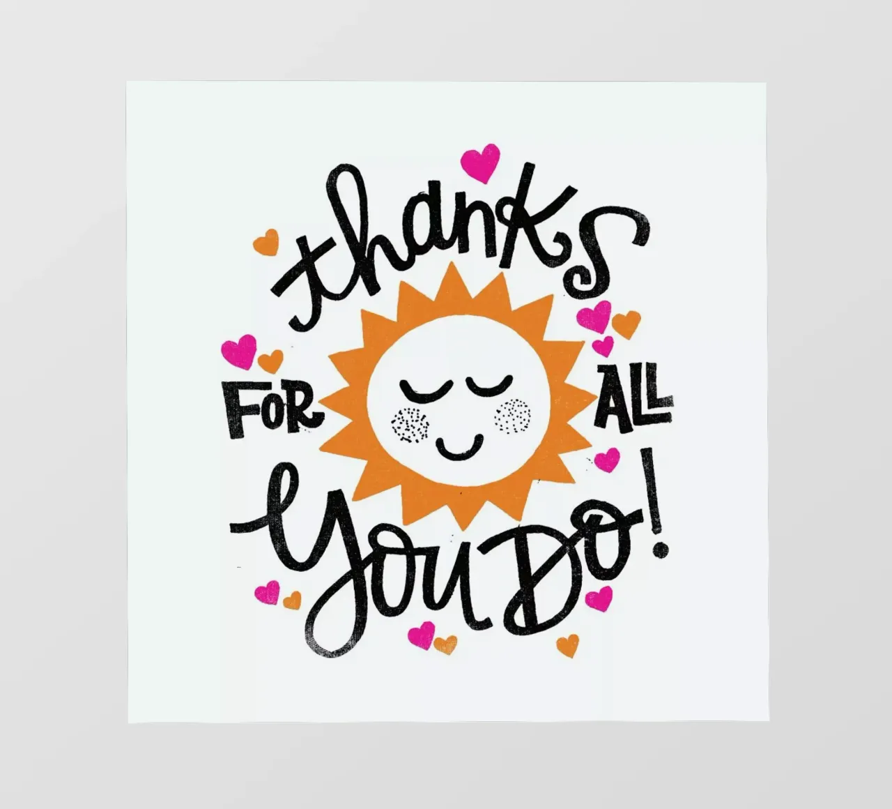 Thanks For All telo in pvc da Matthew Taylor Wilson