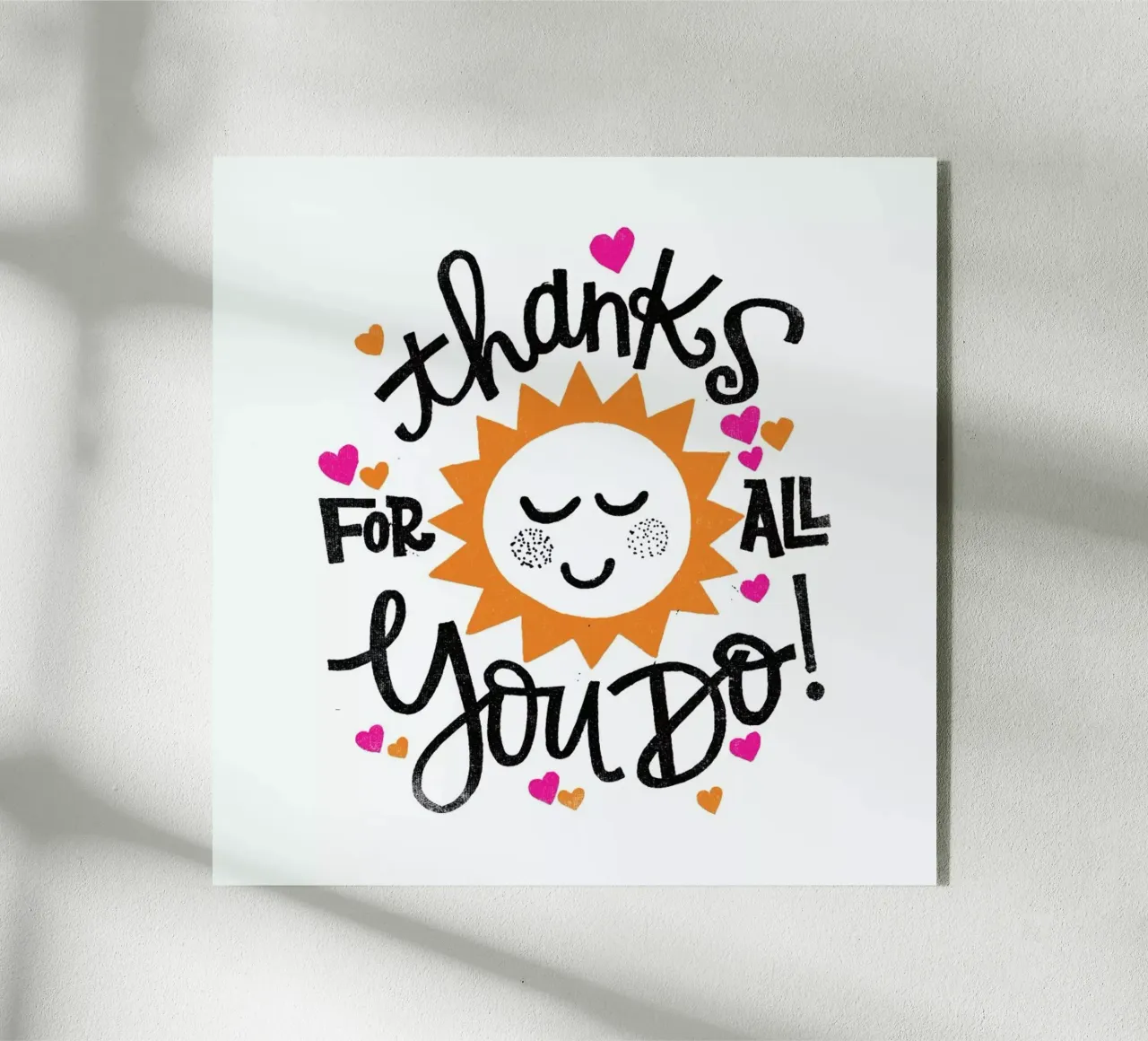 Thanks For All plexiglass da Matthew Taylor Wilson