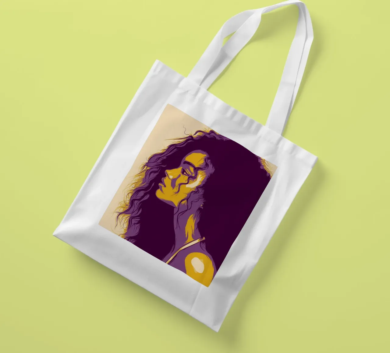 L. A. DONNA borsa in juta da Cranio Dsgn