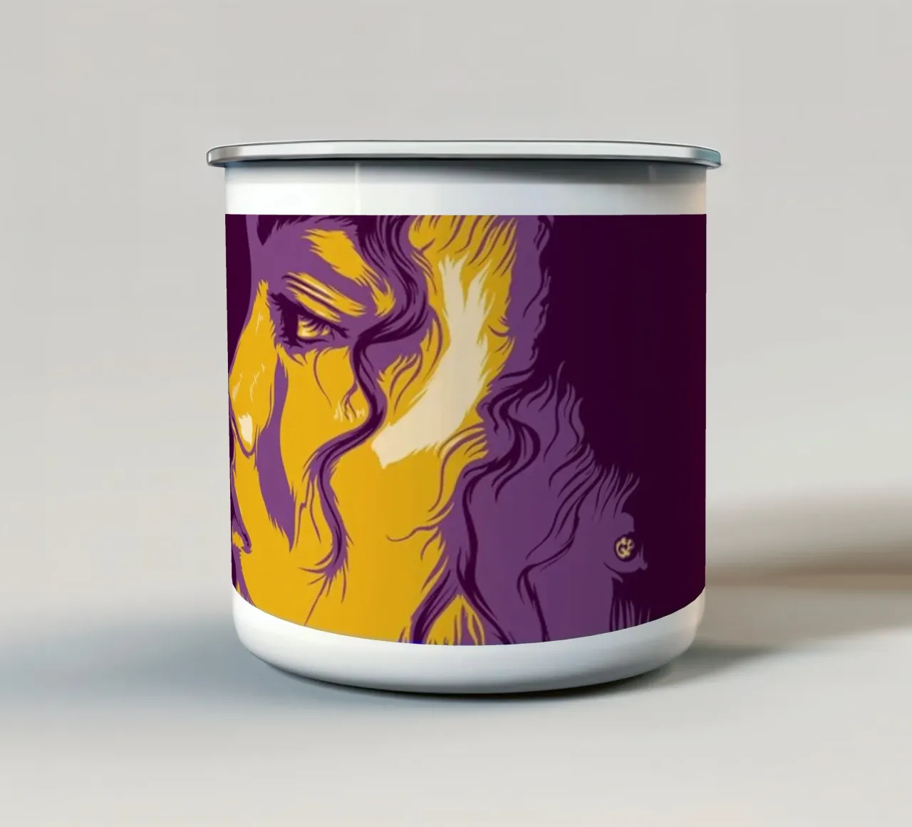 L. A. DONNA tazza in smalto da Cranio Dsgn