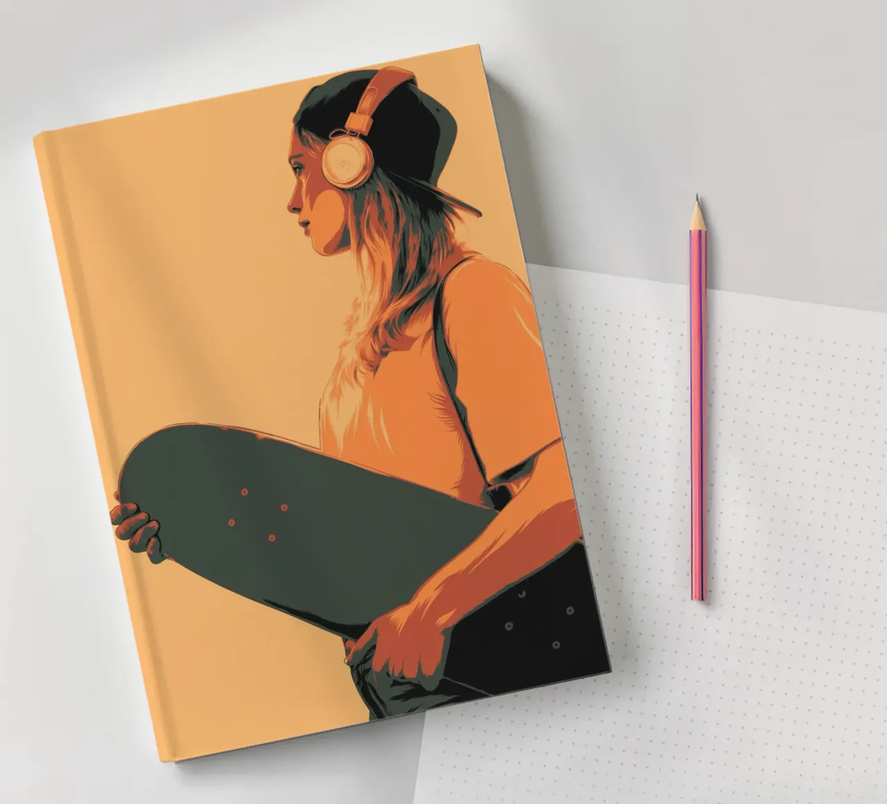 SUNSET SKATER notebook by Cranio Dsgn