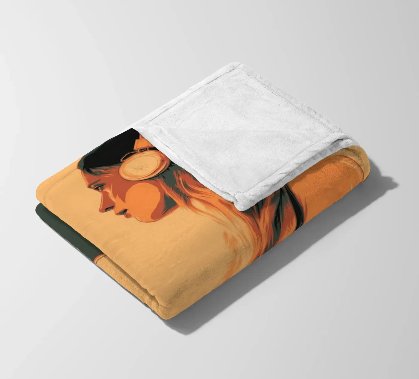 SUNSET SKATER fleece blanket by Cranio Dsgn