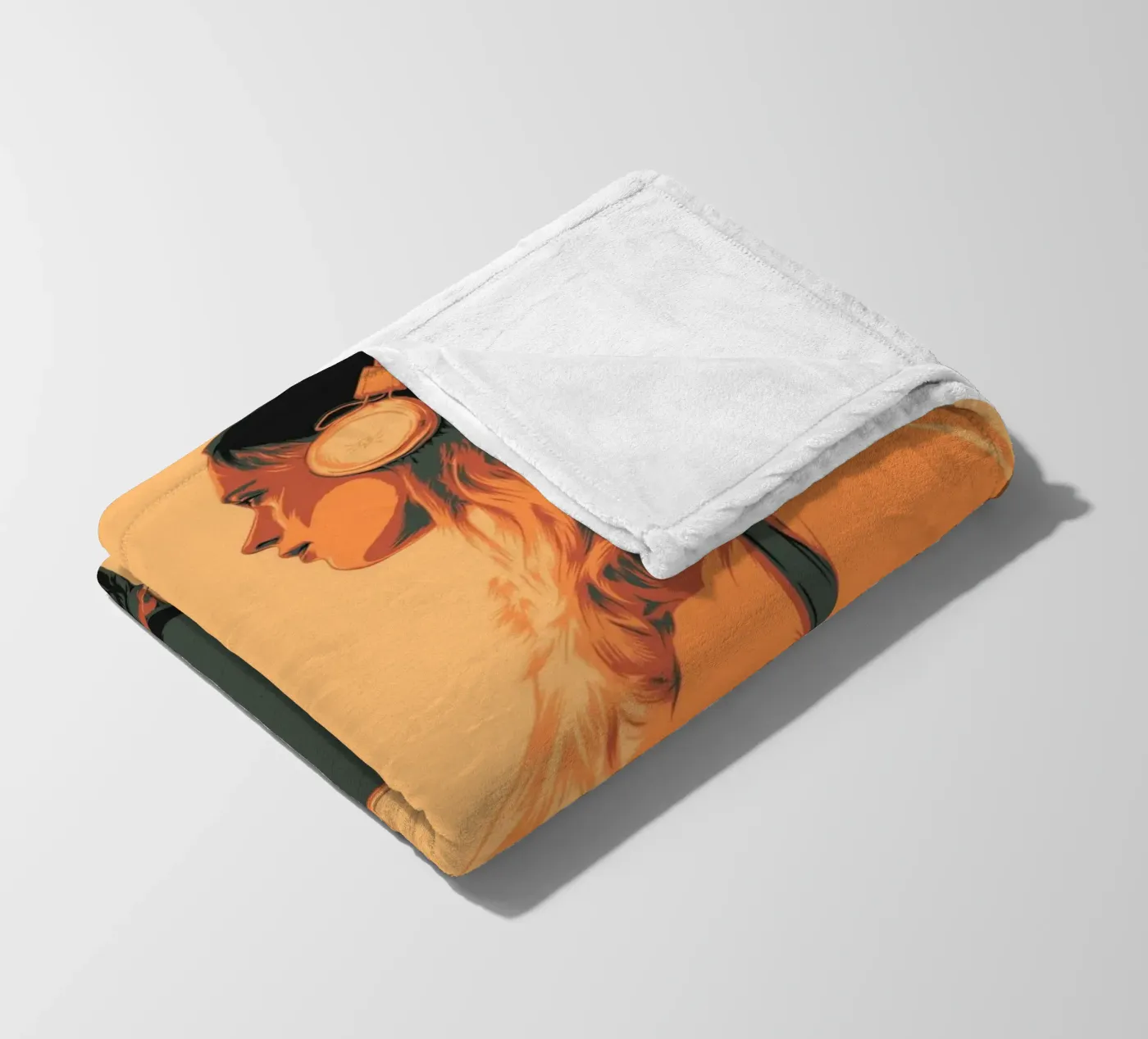SUNSET SKATER fleece blanket by Cranio Dsgn
