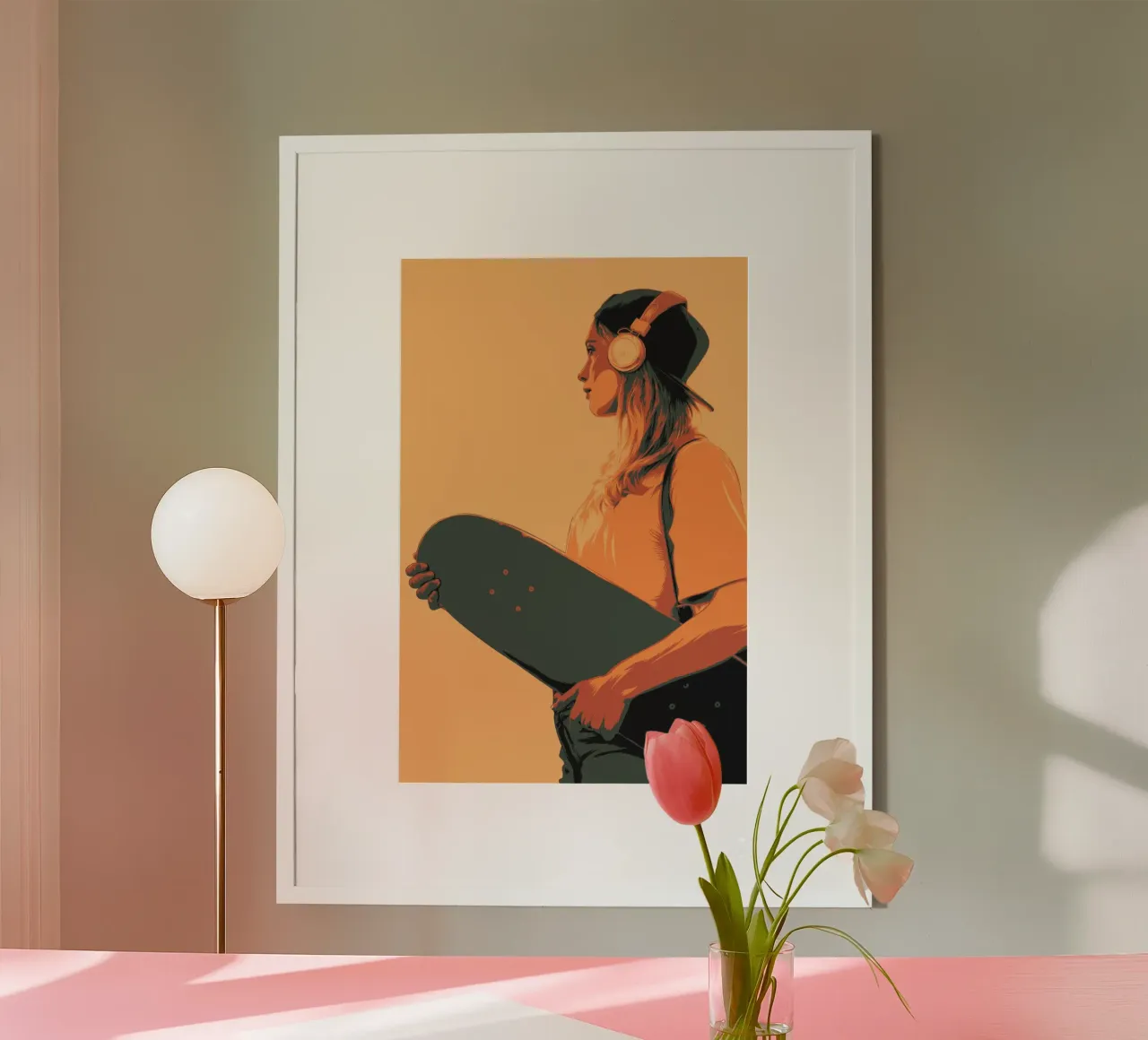 SUNSET SKATER poster by Cranio Dsgn