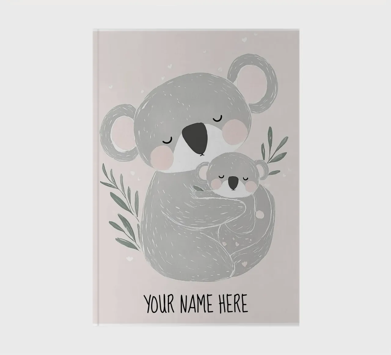 Custom Print Koala's, gepersonaliseerd cadeau voor haar, kinderkamer kunst notitieboek van Little Lola