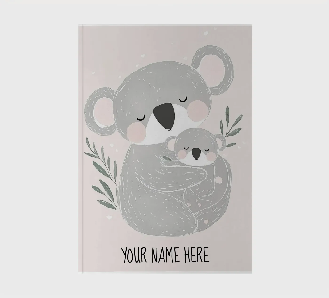 Stampa personalizzata Koala, regalo personalizzato per lei, arte per la cameretta quaderno da Little Lola