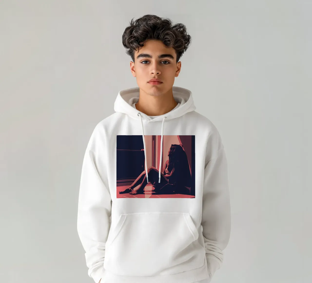 PENSIERI felpa con cappuccio da Cranio Dsgn