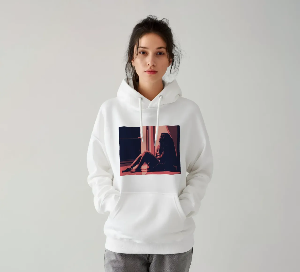PENSIERI felpa con cappuccio da Cranio Dsgn