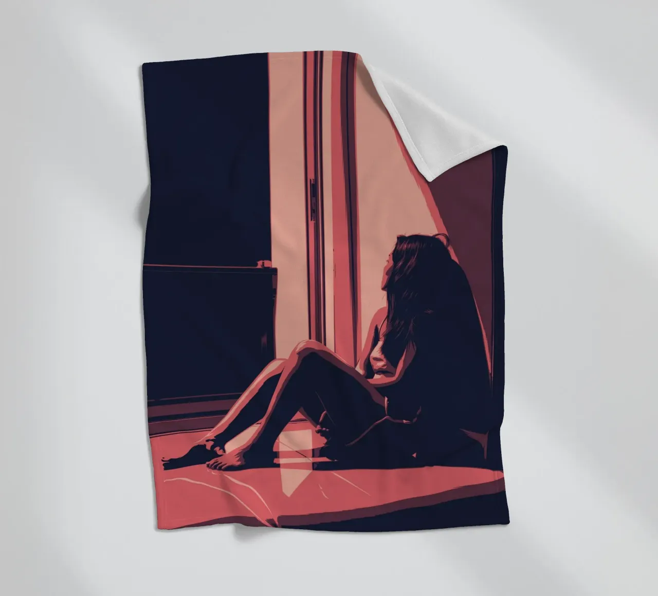 THOUGHTS Fleecedecke von Cranio Dsgn