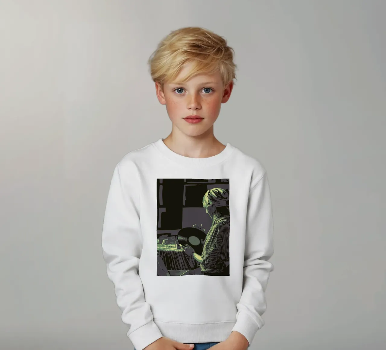 AMANTE DEI NEGOZI DI VINILE felpa bambino da Cranio Dsgn