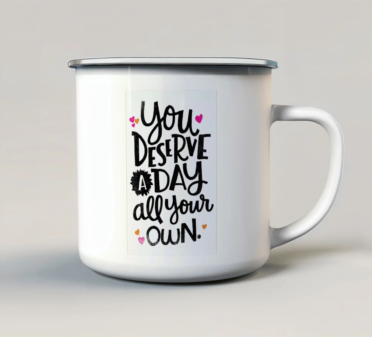 A Day Your Own tazza in smalto da Matthew Taylor Wilson