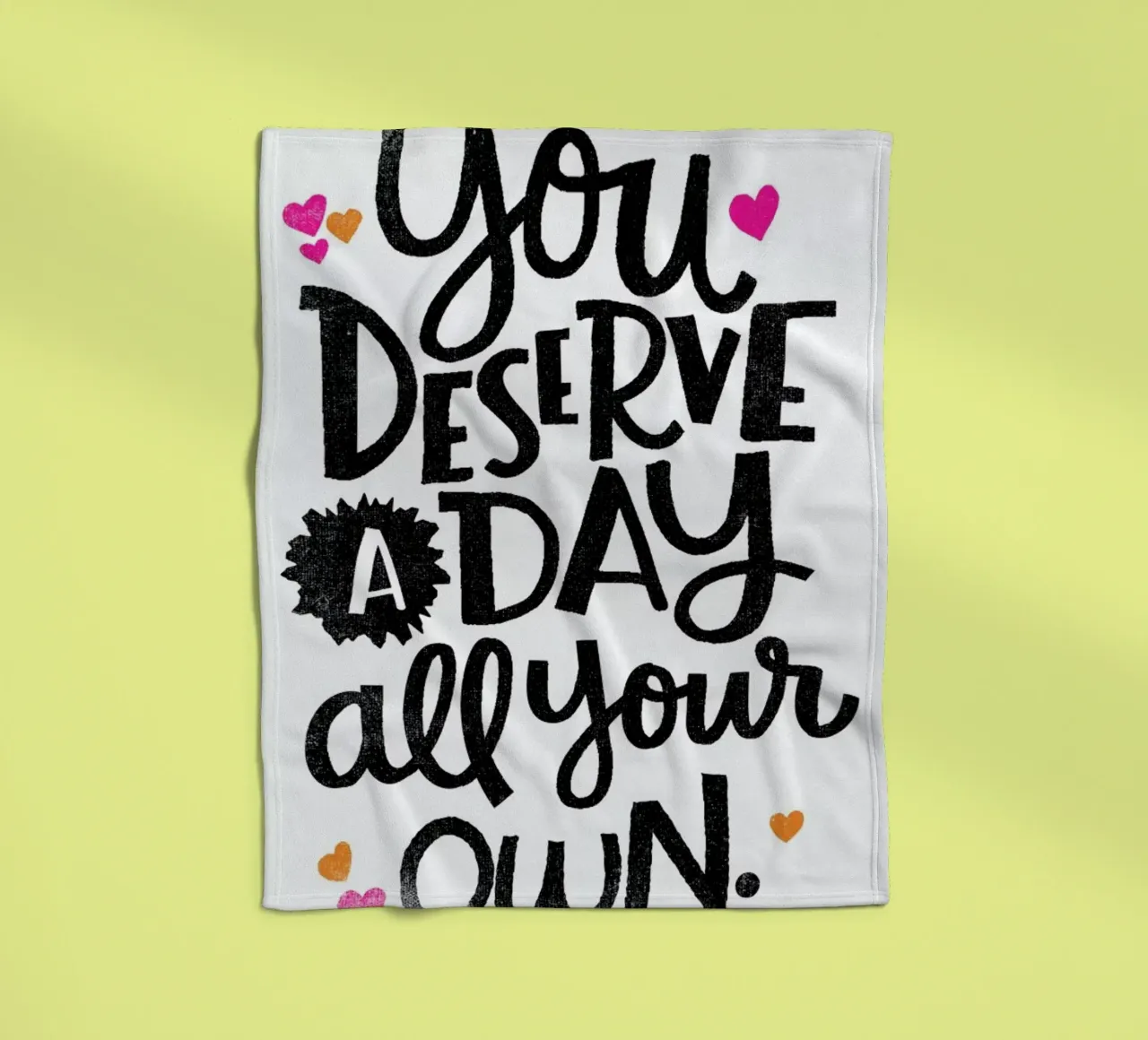 A Day Your Own coperta in pile da Matthew Taylor Wilson