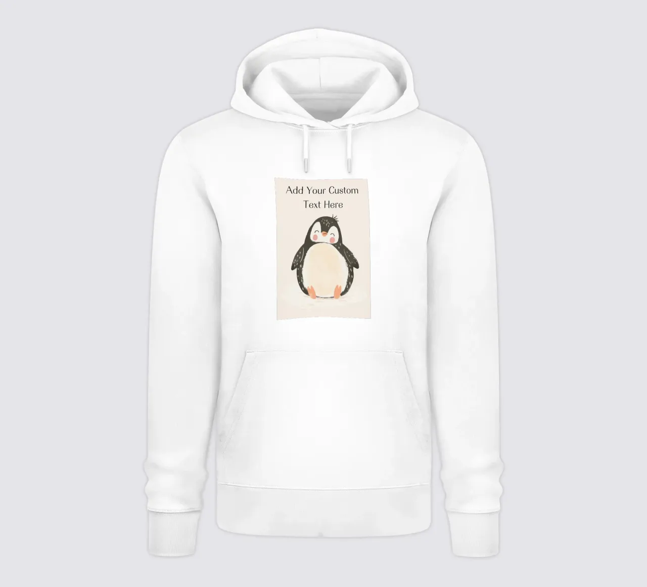 Custom Quote For Kids Nursery, Personalization Cute Penguin hoodie by Little Lola