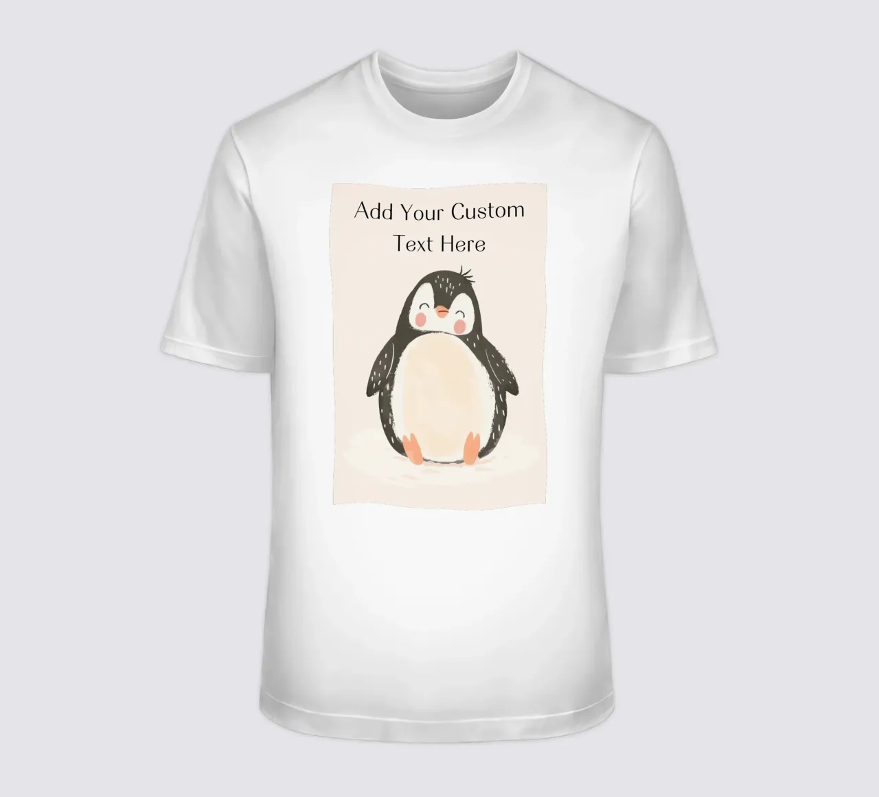 Custom Quote For Kids Nursery, Personalization Cute Penguin t-shirt by Little Lola