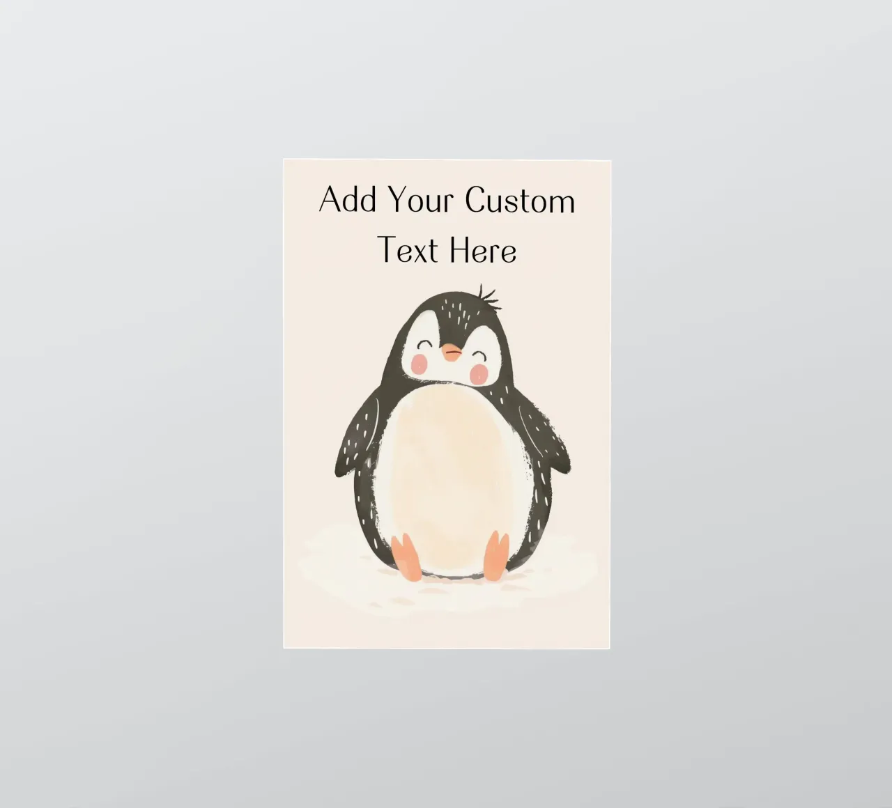 Custom Quote For Kids Nursery, Personalization Cute Penguin sticker by Little Lola