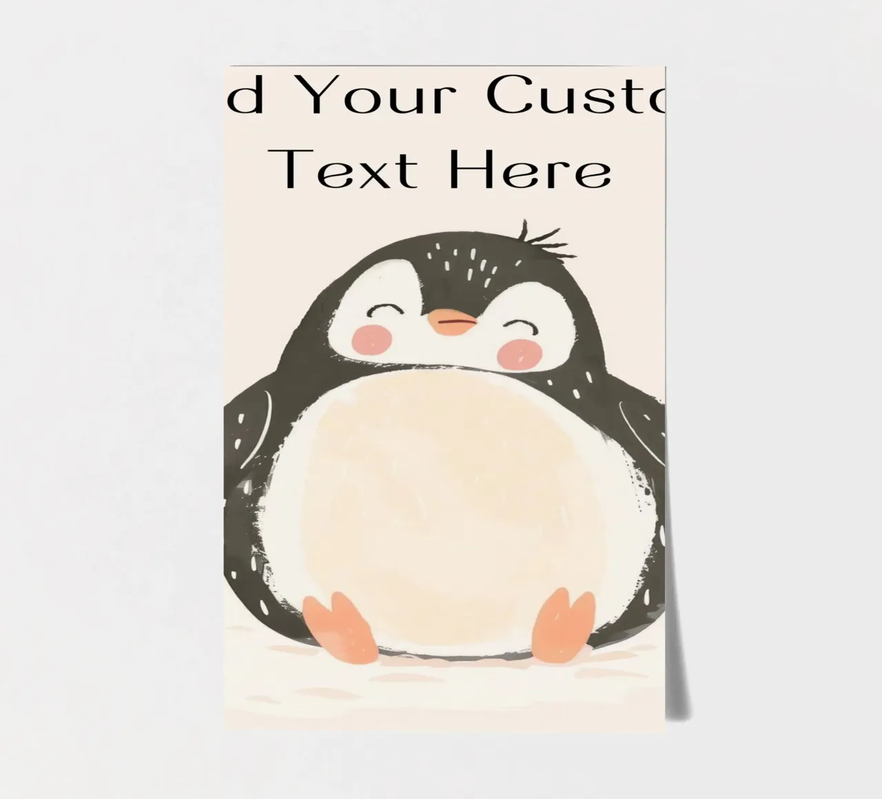 Custom Quote For Kids Nursery, Personalization Cute Penguin sticker sheet by Little Lola