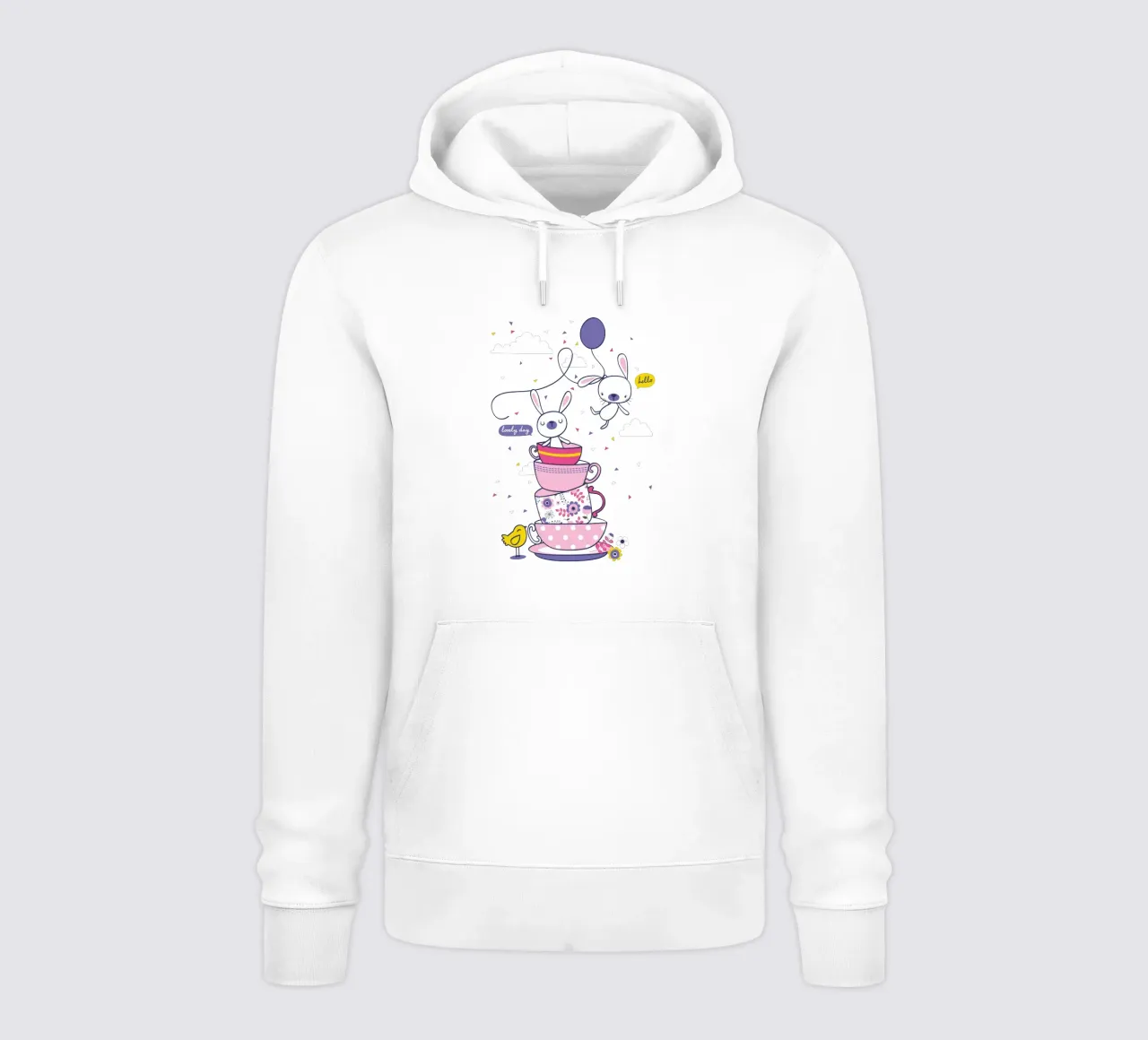 Tea Party Pals hoodie by ComfyCouture