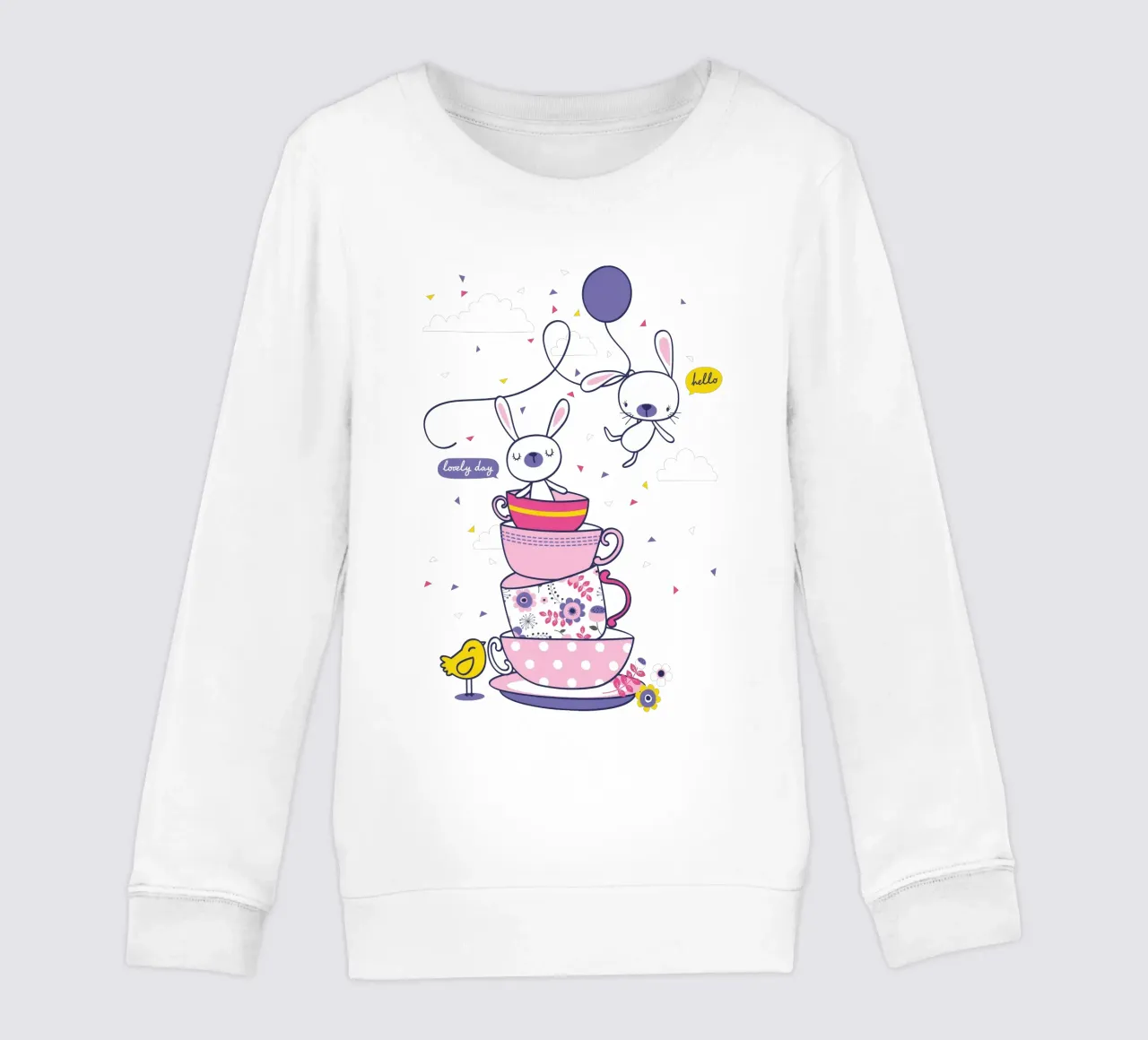 Tea Party Pals kids sweatshirt by ComfyCouture