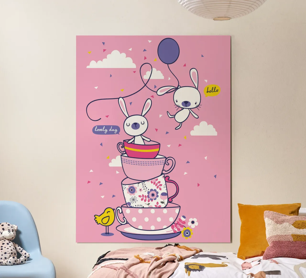 Amici del Tea Party poster con telaio in plastica da ComfyCouture