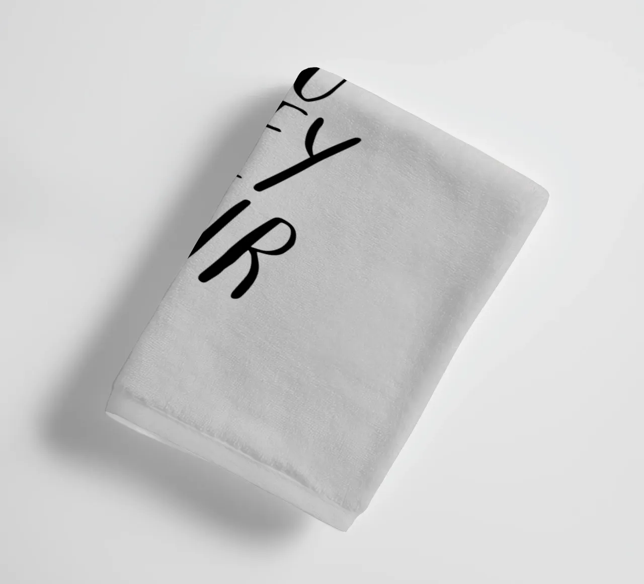 Sorry dat ik je grijs haar geef Typografie Ontwerp badhanddoek van THE MOTIVATED TYPE