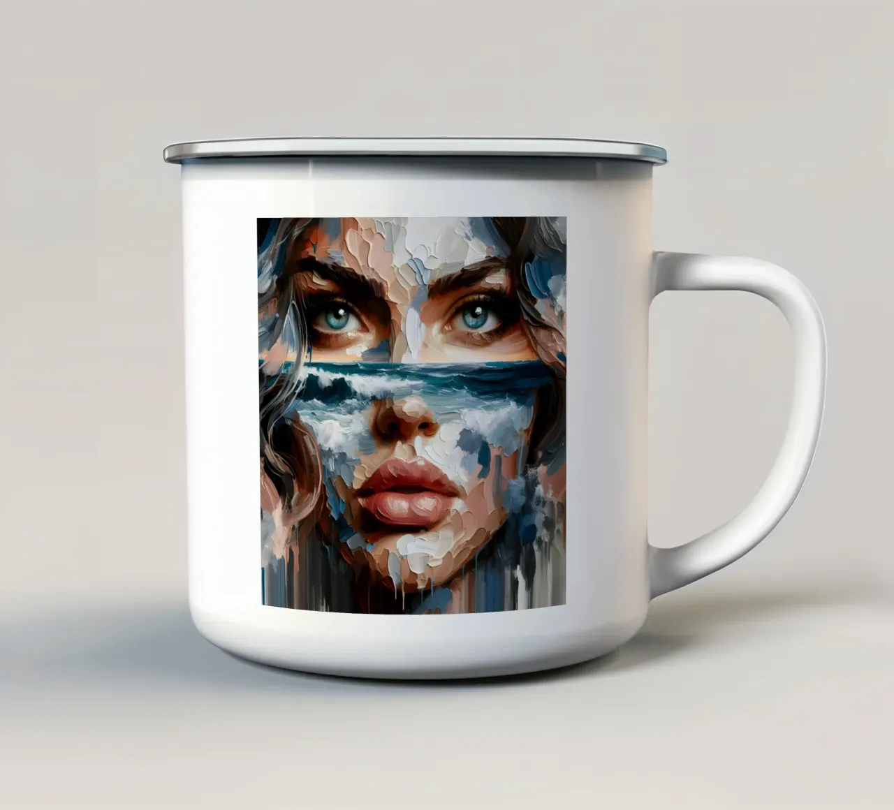 SULL'ORIZZONTE tazza in smalto da ARTOMATIC